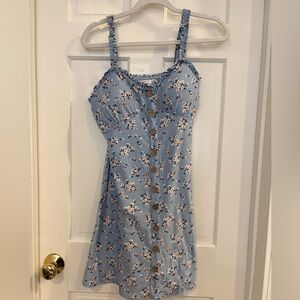 No Boundaries Blue Floral Top